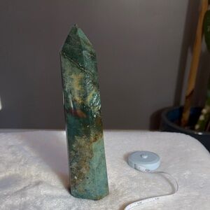 Jasper Crystal Obelisk for Home Decor